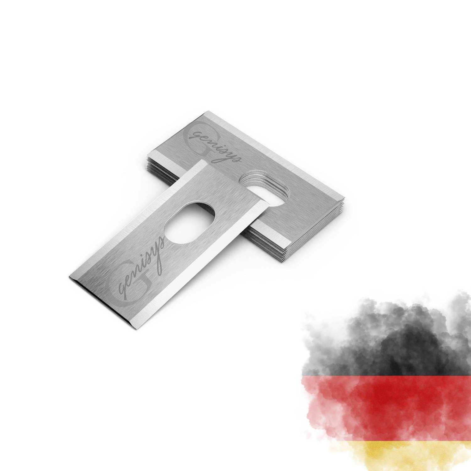 Genisys Klingen kompatibel mit Dreame Mova A1 A2 Mähroboter Ersatz Messer- LongLife Edelstahl [bruchsicher DIN EN 50636 geprüft],24,Stück