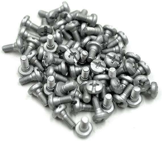 30x Ersatz Messer Klingen kompatibel für Husqvarna Automower ® / Gardena Mähroboter (longlife - 0,75 mm - 3 g) + 30x ELOXIERTE Schrauben in der NEU