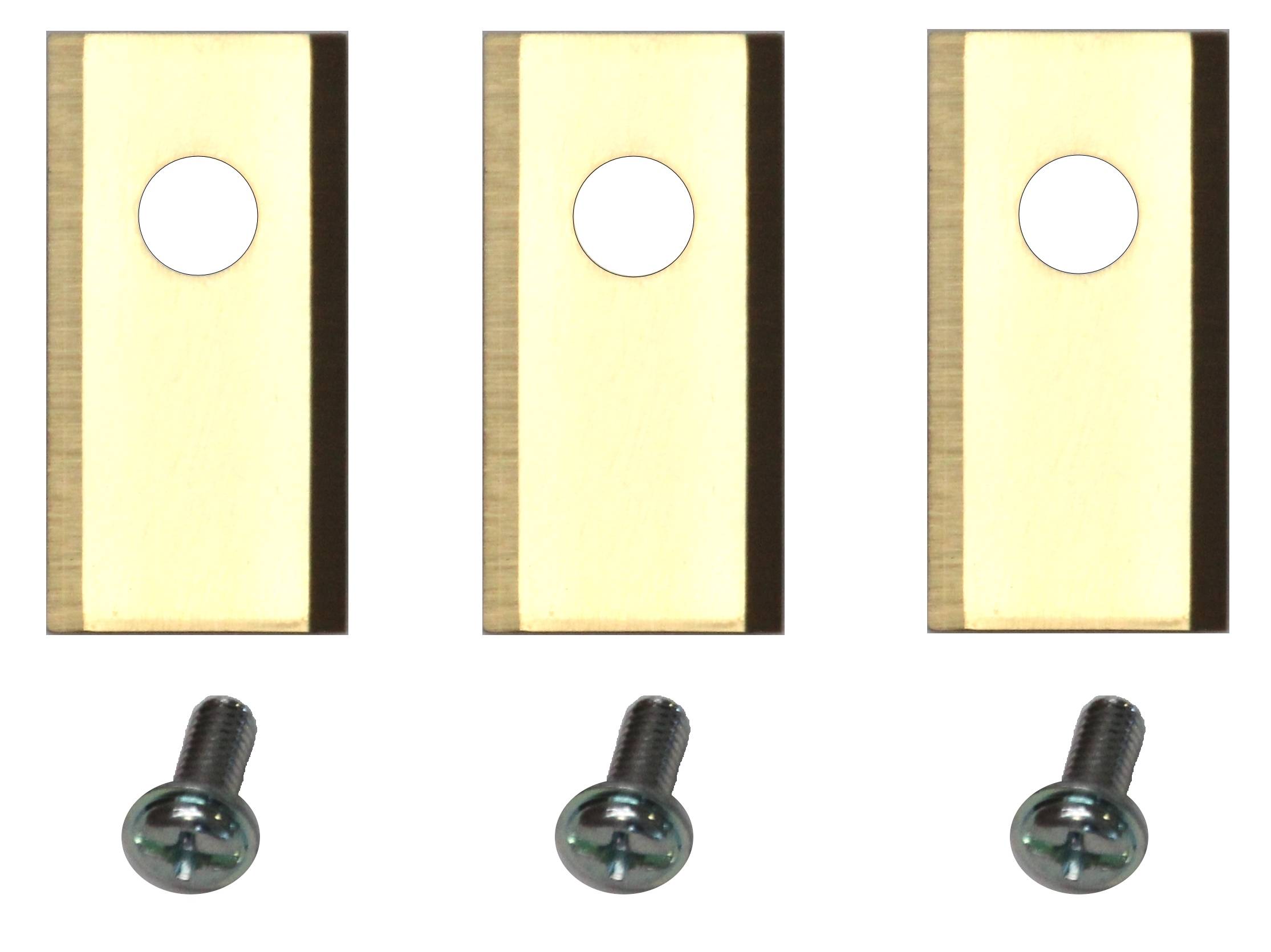 Genisys 9x Titan Ersatz Messer Klingen kompatibel mit PARKSIDE Smart Mähroboter - LongLife - 1-Loch bruchsicher [DIN EN 50636 geprüft] - mit Schraub