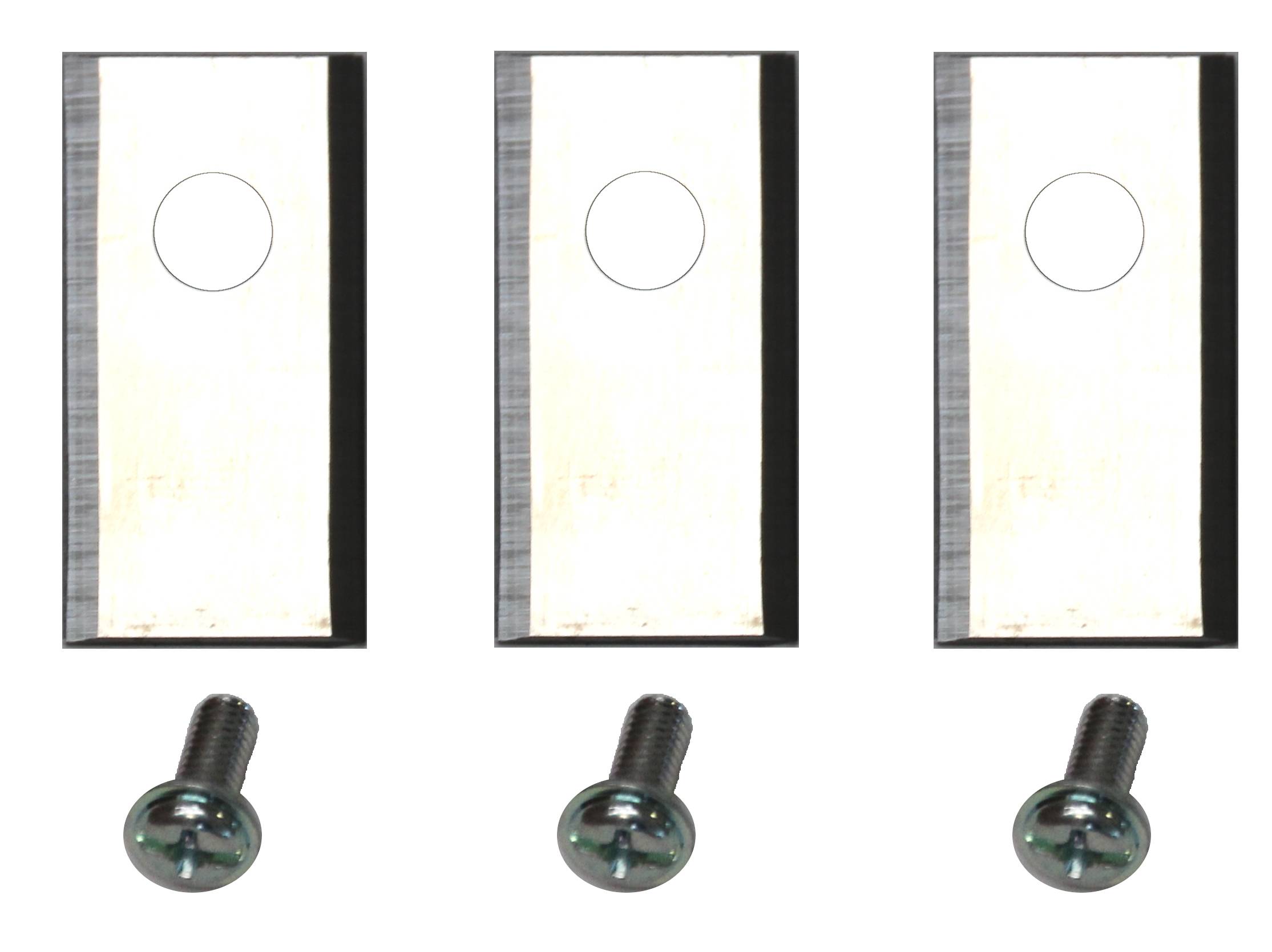 Genisys 60 Ersatz Messer Klingen kompatibel mit LANDROID von WORX (1-Loch - HQ - LongLife - 0,9 mm) + Schrauben [DIN EN 50636 geprüft],Stück