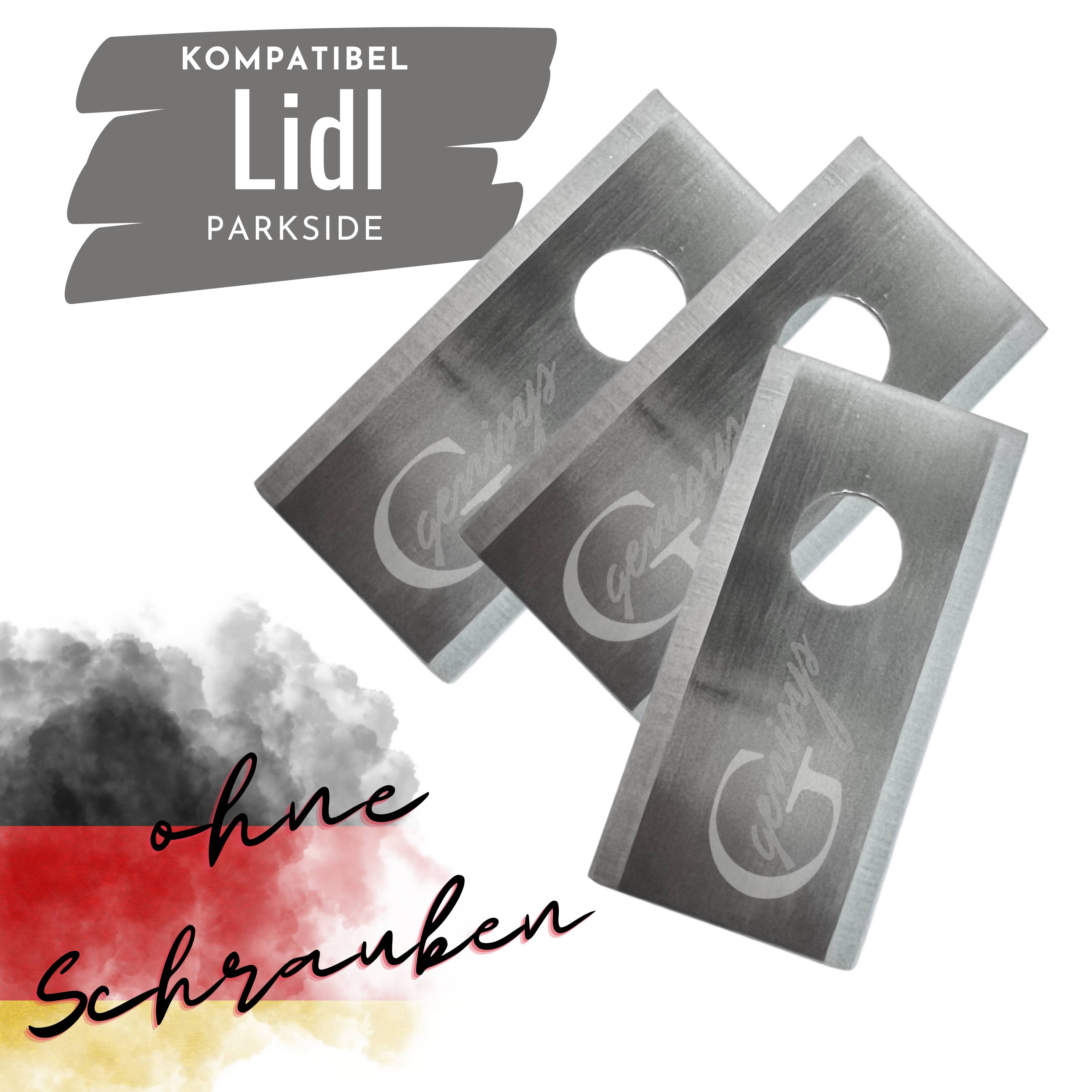 Genisys 30x Edelstahl Ersatz Messer Klingen kompatibel für Parkside Mähroboter PMRA PMRDA - 1-Loch bruchsicher - ohne Schrauben,Stück