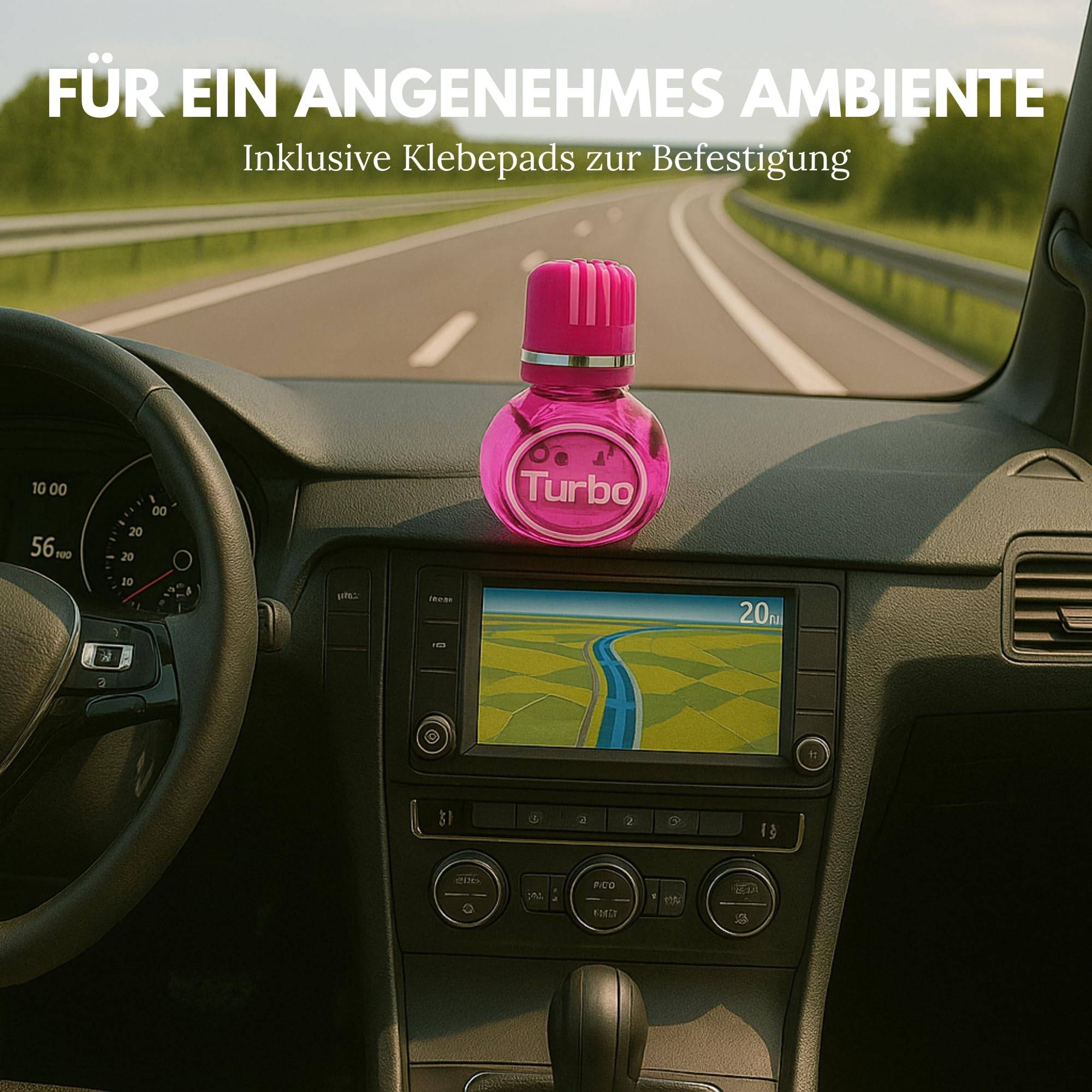 4x Nachfüller á 150ml Lufterfrischer kompatibel mit Poppy Turbo kompatibel mit All Ride 600ml - 4 Stück Lavendel