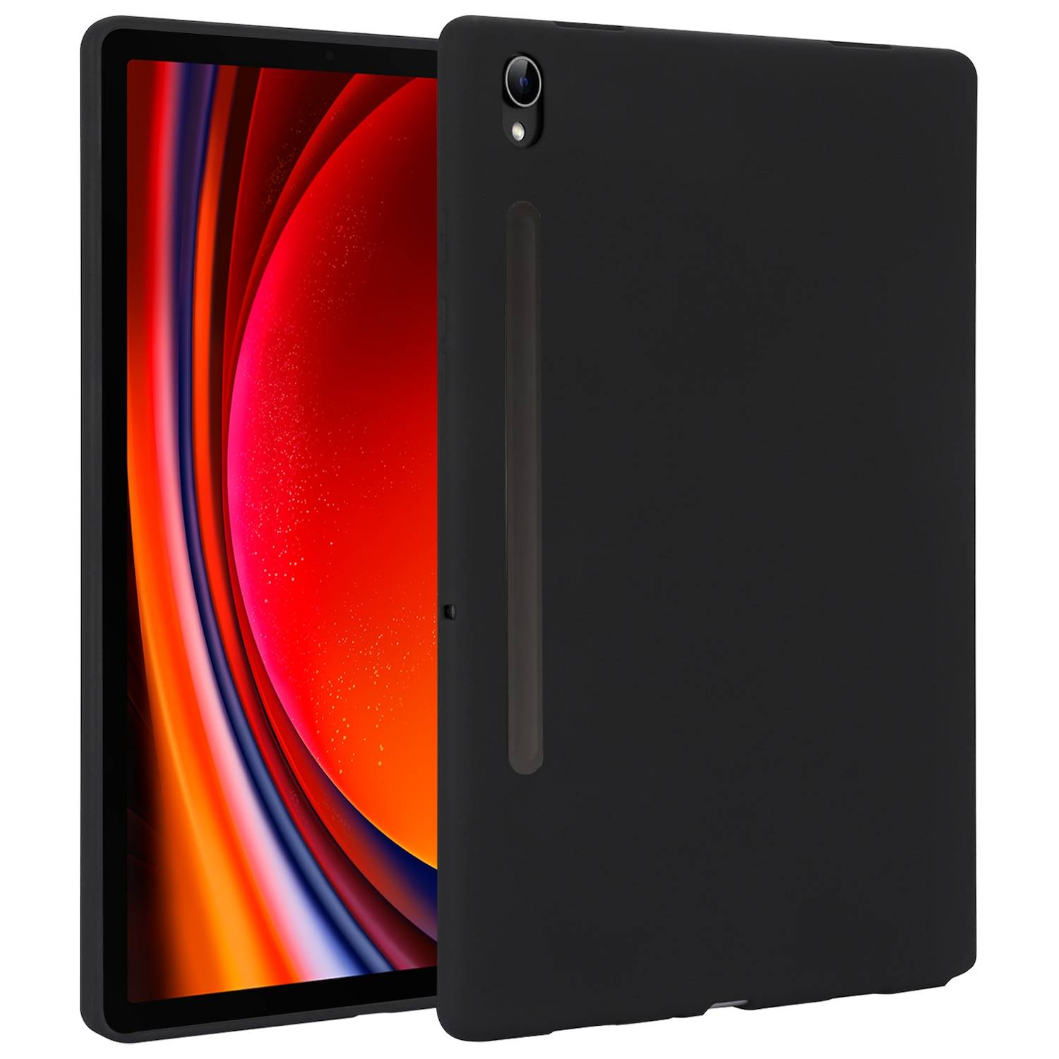 Für Samsung Galaxy Tab S10 FE / S9 / S9 FE / S8 TPU Silikon Hülle Tablet Case Ultra dünn Cover Schwarz