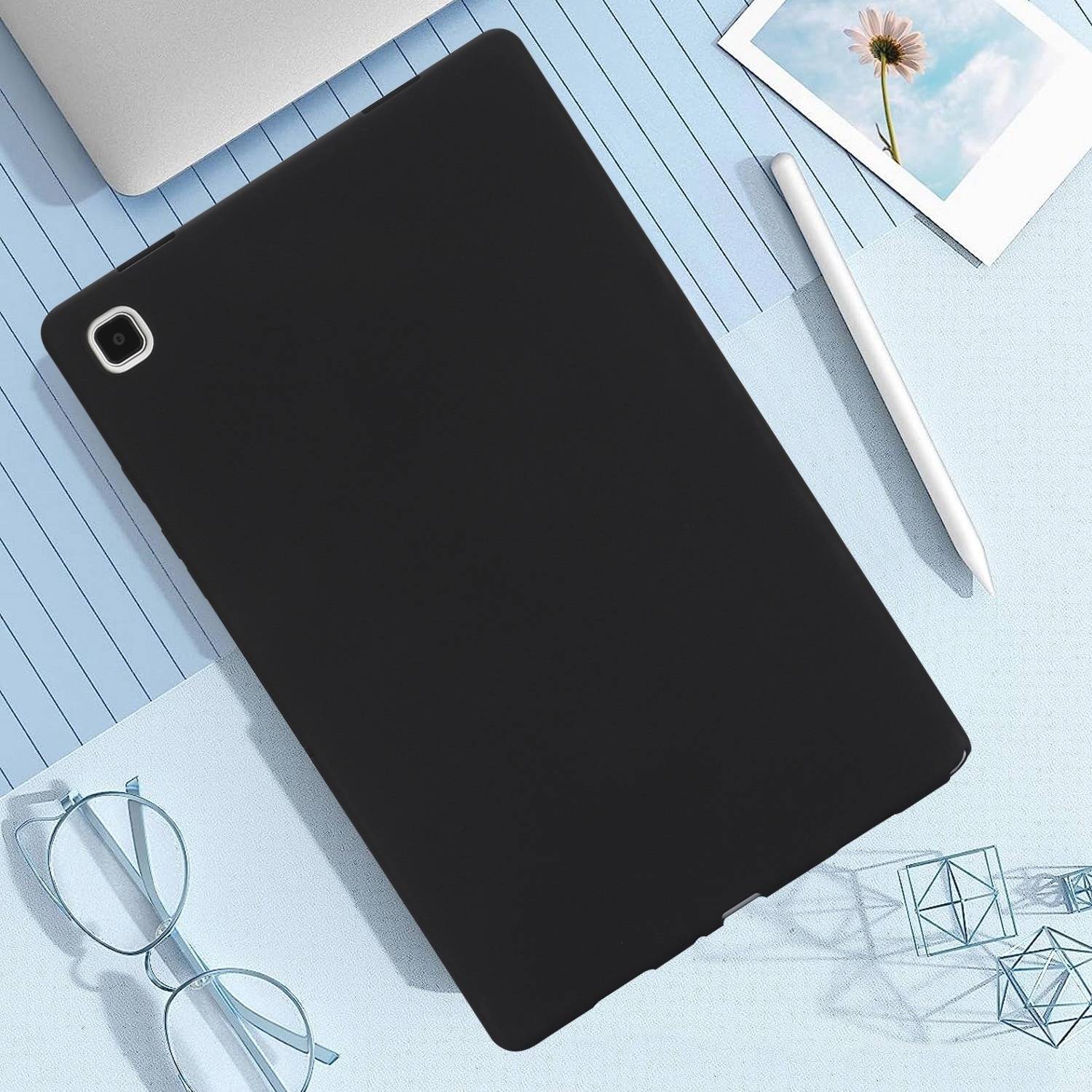 Für Samsung Galaxy Tab S10 Plus / S9 Plus FE Plus / S8 Plus TPU Silikon Hülle Tablet Case Ultra dünn Cover Schwarz