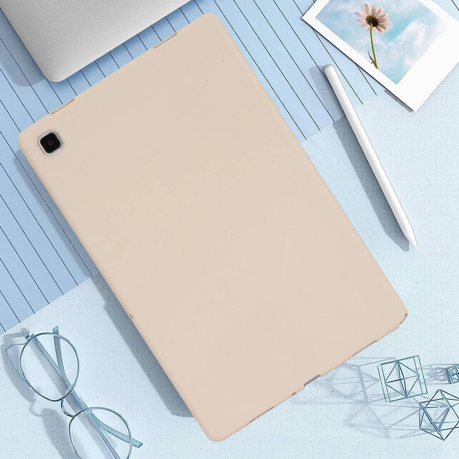Für Samsung Galaxy Tab S10 Plus / S9 Plus FE Plus / S8 Plus TPU Silikon Hülle Ultra dünn Cover Weiß