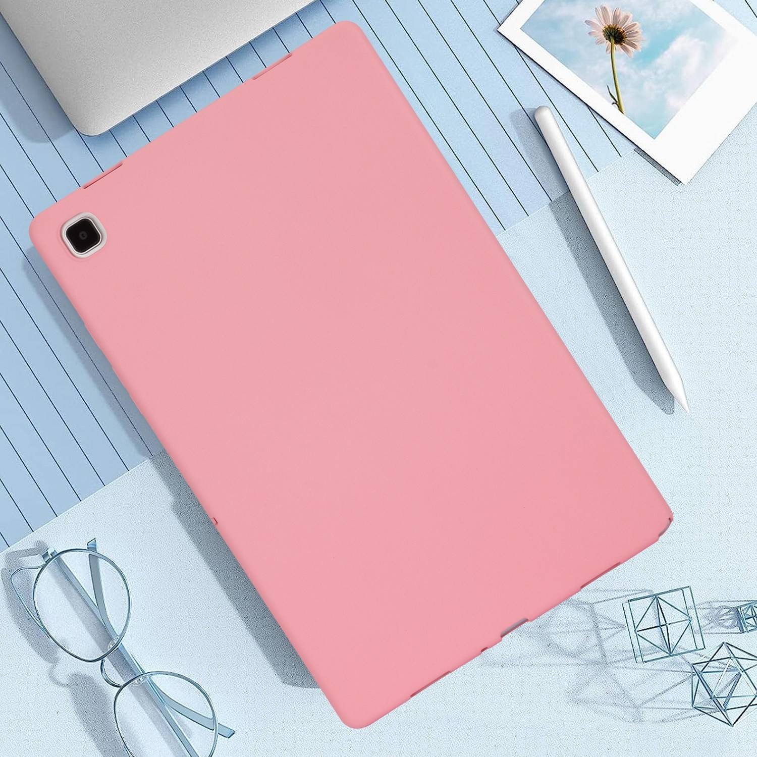 Für Samsung Galaxy Tab S10 Plus / S9 Plus FE Plus / S8 Plus TPU Silikon Hülle Tablet Case Ultra dünn Cover Rosa
