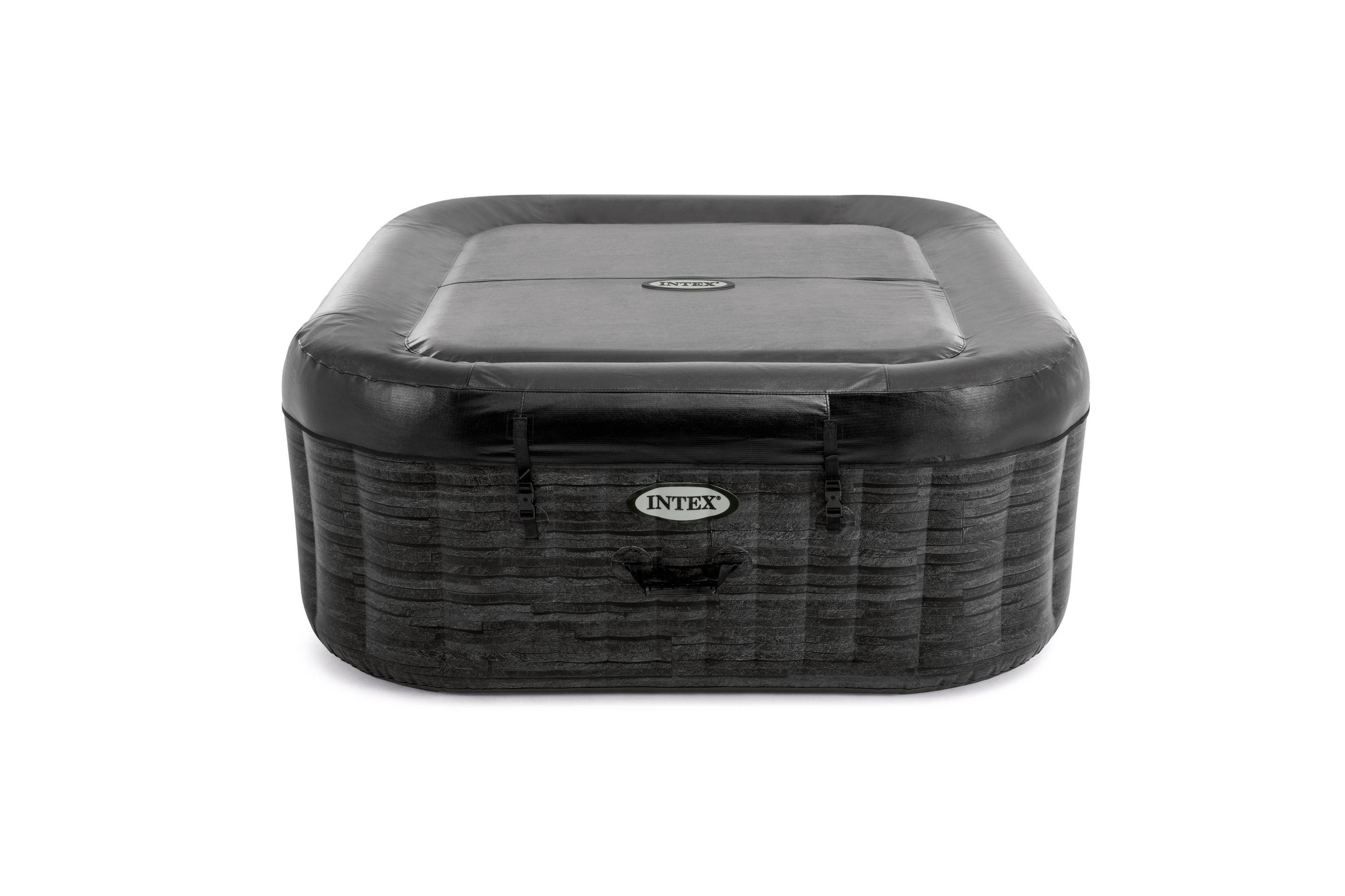 INTEX 28452NP - Whirlpool - PureSPA Greystone Deluxe (196x196cm) für 6 Personen