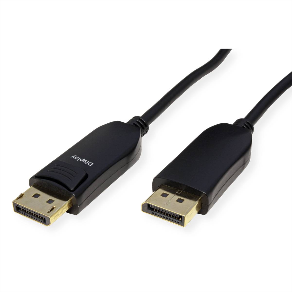 ROLINE DisplayPort v2.1 Kabel (AOC), 10K@60Hz, 54Gbit/s, UHBR13.5, ST/ST, 50 m Audio-/Videokabel