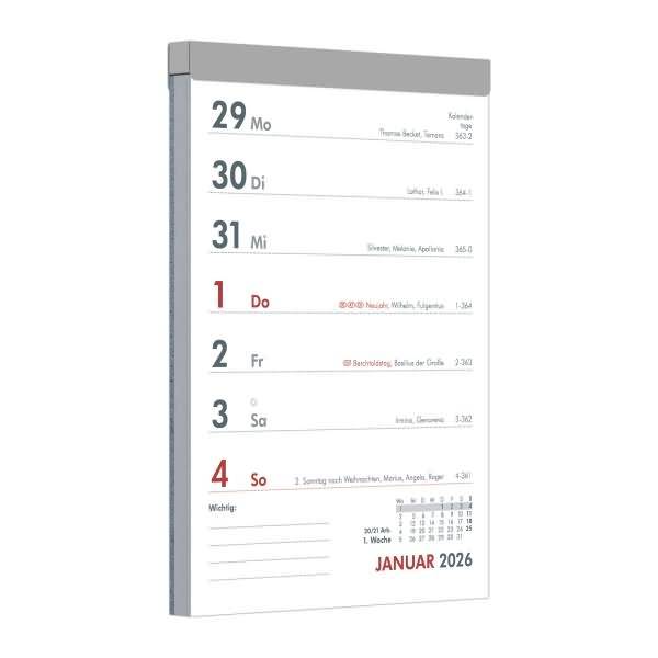 Wochenabreißkalender 325 10,5x14,6cm 2026