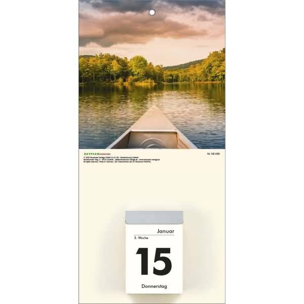 Kalenderrückwand 14,5x30cm für Typ 301 / 302 Natur sortiert