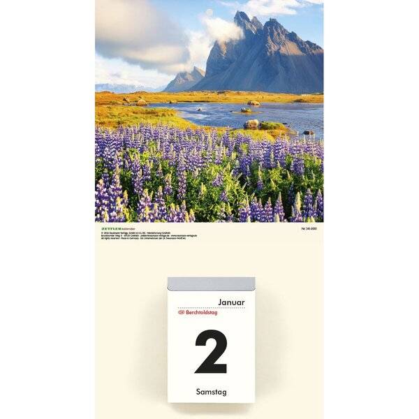 Kalenderrückwand 18x33cm für Typ 302 / 304 / 305 / 312 Natur sortiert
