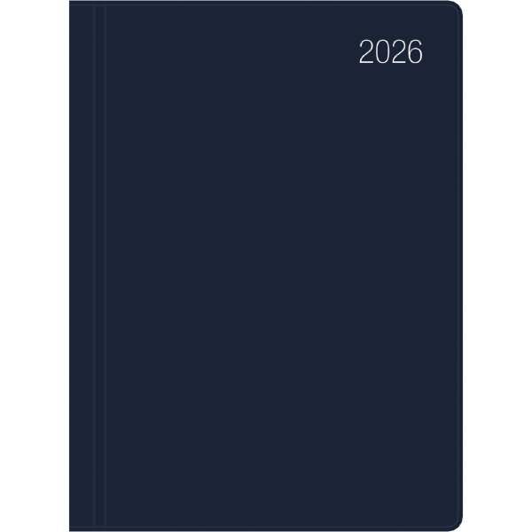 Taschenkalender 610 10,2x14,2cm 1 Tag/1 Seite blau 2026