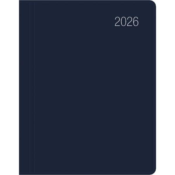 Taschenkalender 660 8,3x10,7cm 1 Woche/2 Seiten blau 2026