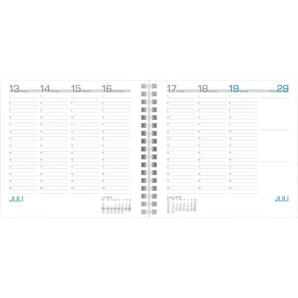 Wochenbuch Assessor 790 15,8x14,7cm 1 Woche/2 Seiten 2026