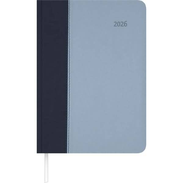 Buchkalender 878 15x21cm 1 Tag/1 Seite Air blau-azur 2026