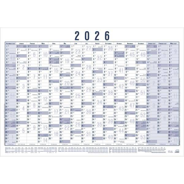 Plakatkalender 918 100x70cm 16 Monate VE=5 Stück gerollt 2026