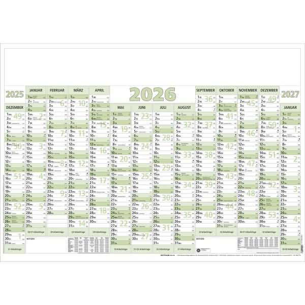 Plakatkalender 919 88x63cm 14 Monate VE=5 Stück gerollt 2026