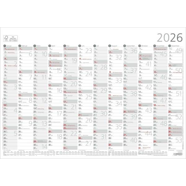 Jahresübersicht 939 A3 12 Monate 2026
