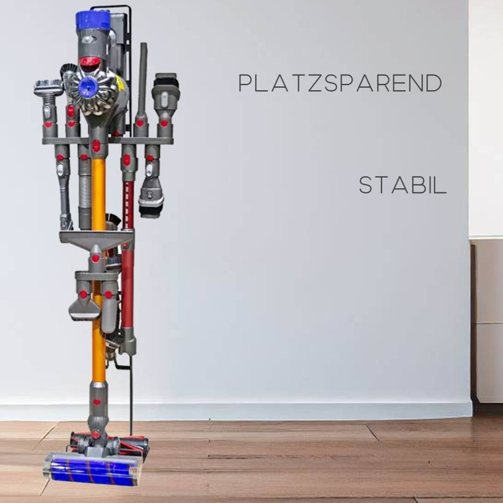 Universal Ständer für Staubsauger kompatibel mit Hoover Rowenta Bosch AEG Philips SpeedPro mit Zubehör Halterung