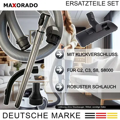 Kombidüse + Rohr + Handgriff + Schlauch für Miele C2 C3 S8 S8340 S8430 SERIES 10563760 7863552 7863553 7863554 7863555 Kombidüse + Rohr + Handgriff + Schlauch für Miele C2 C3 S8 S8340 S8430 SERIES 10563760 7863552 7863553 7863554 7863555