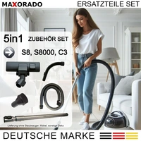 Premium Düse mit Rollen + Rohr + Handgriff + Schlauch für Miele C2 C3 S8 S8340 S8430 S8380 S8370 7863554 7863555 Premium Düse mit Rollen + Rohr + Handgriff + Schlauch für Miele C2 C3 S8 S8340 S8430 S8380 S8370 7863554 7863555