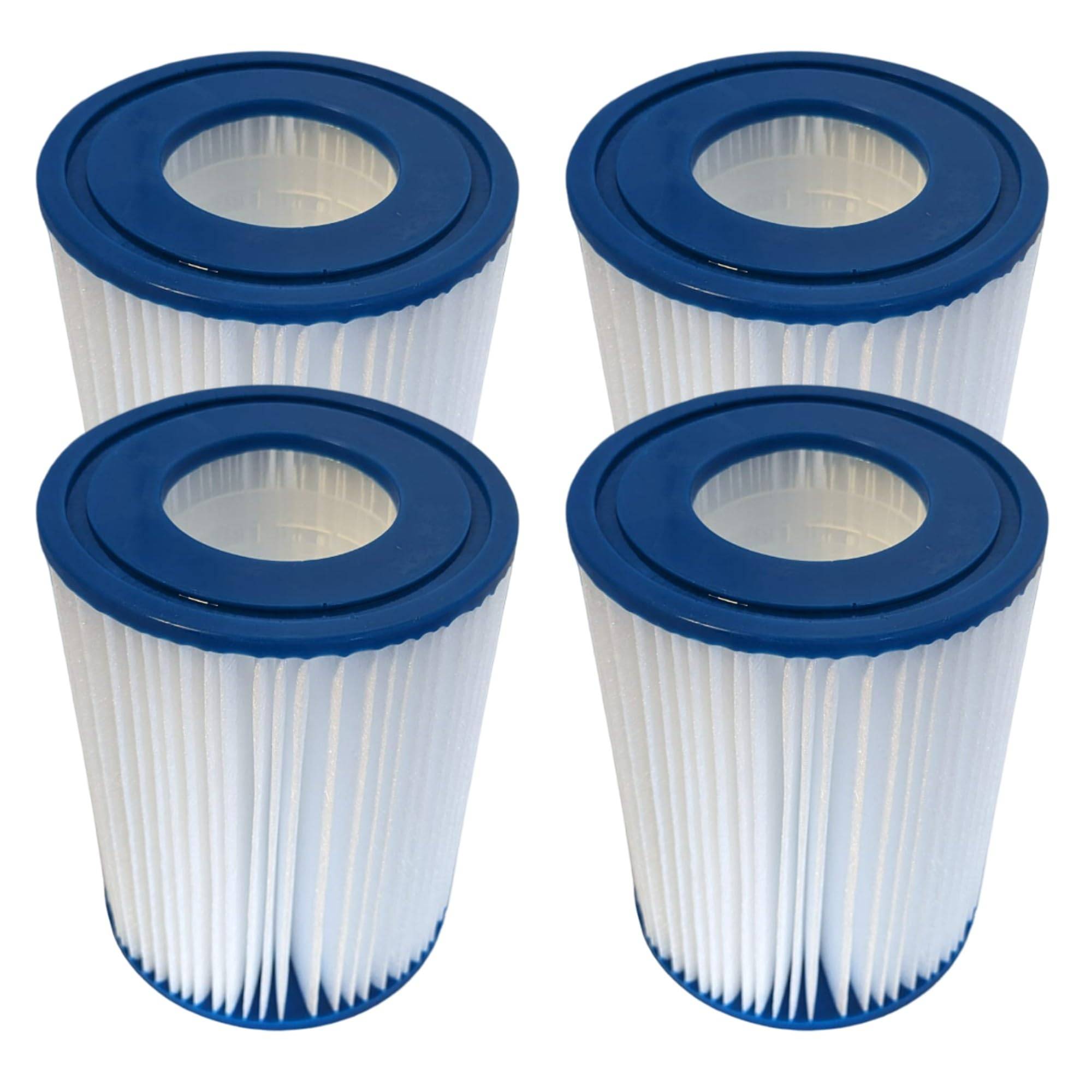 4 Stück Filter Pool für Bestway Typ II Größe 2 Filterkartusche Ersatztfilter Flowclear 58094 Pumpenfilter Reinigung