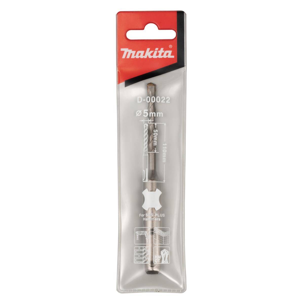 Makita Hammerbohrer SDS-PLUS, 5 x 110 mm SDS-PLUS • 5 x 110 mm