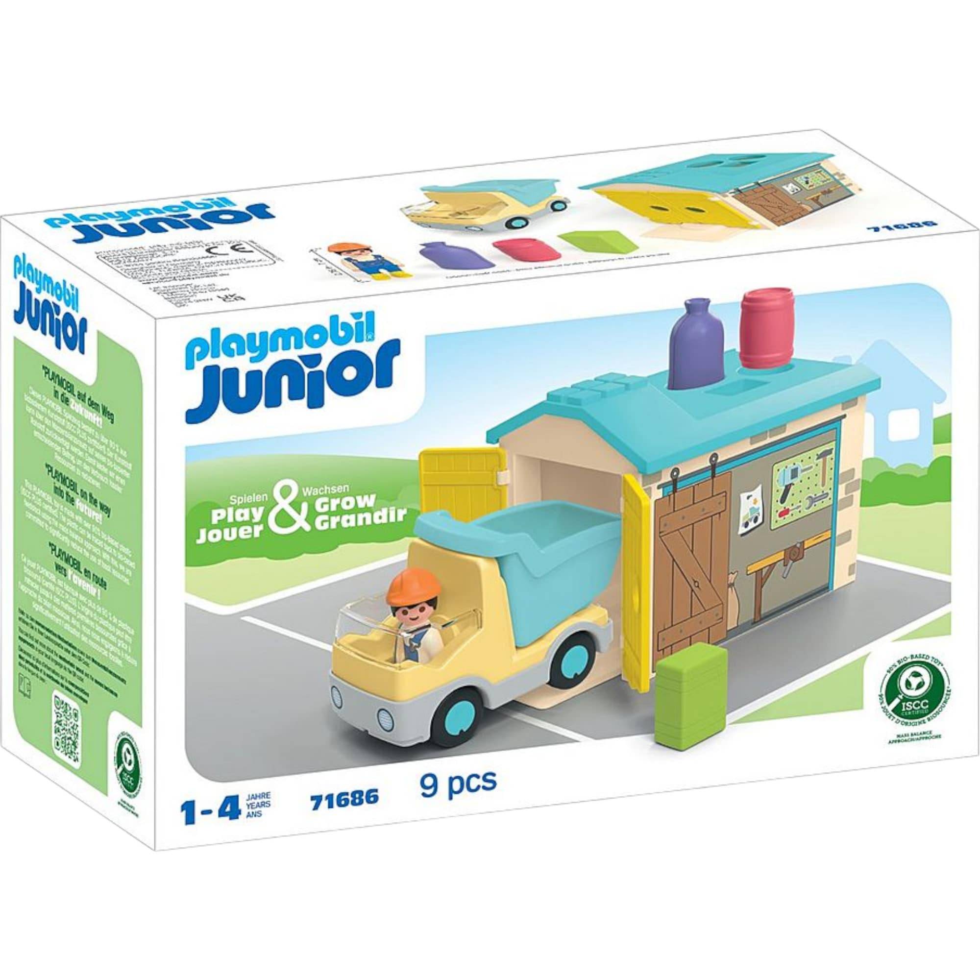PLAYMOBIL® 71686 Junior 1.2.3. Lkw mit Sortiergarage