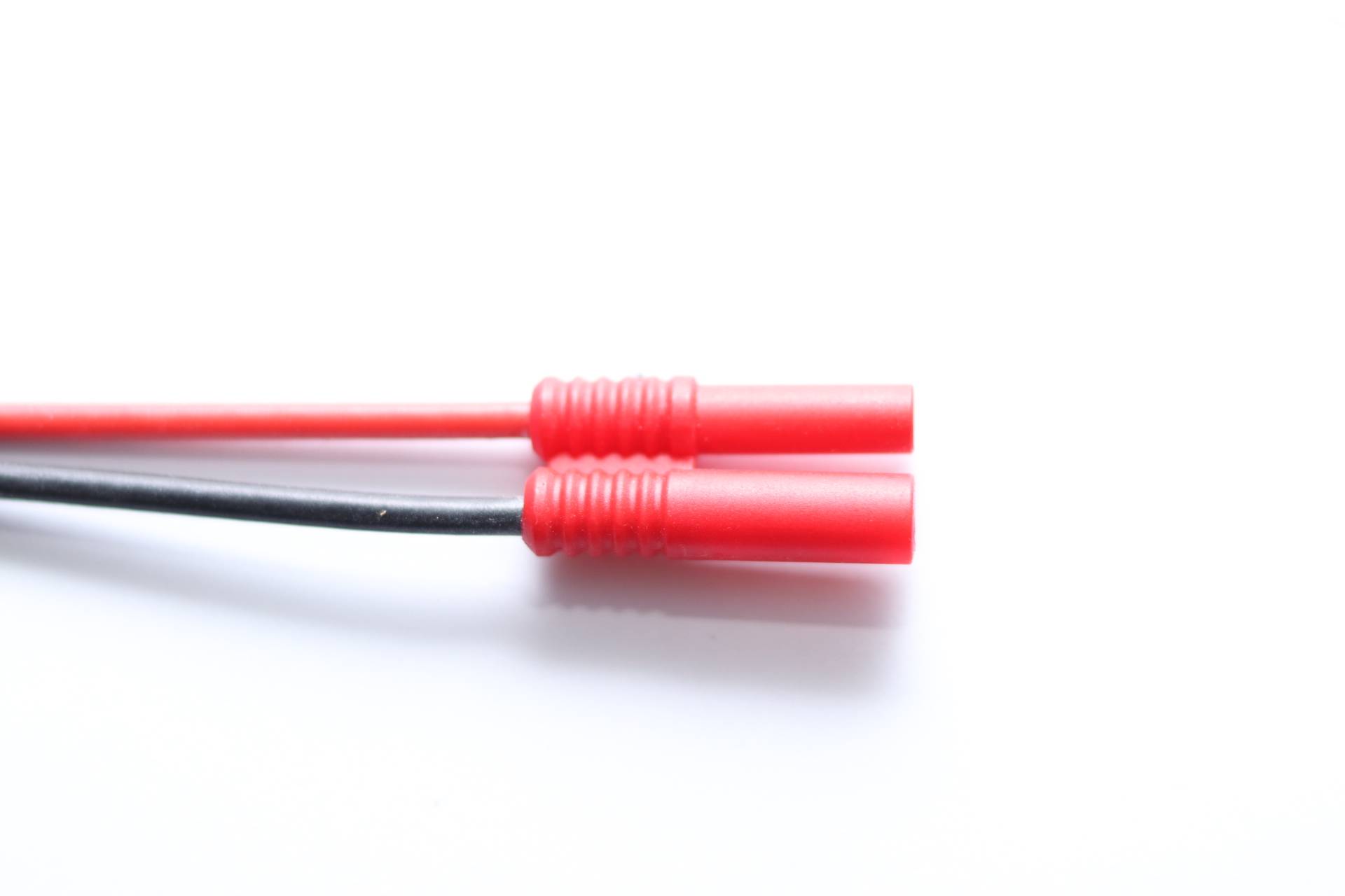 Akkugegenkabel mit 4 mm Goldsteckverbinder, 2,5 mm², Silikonlitze, 30 cm