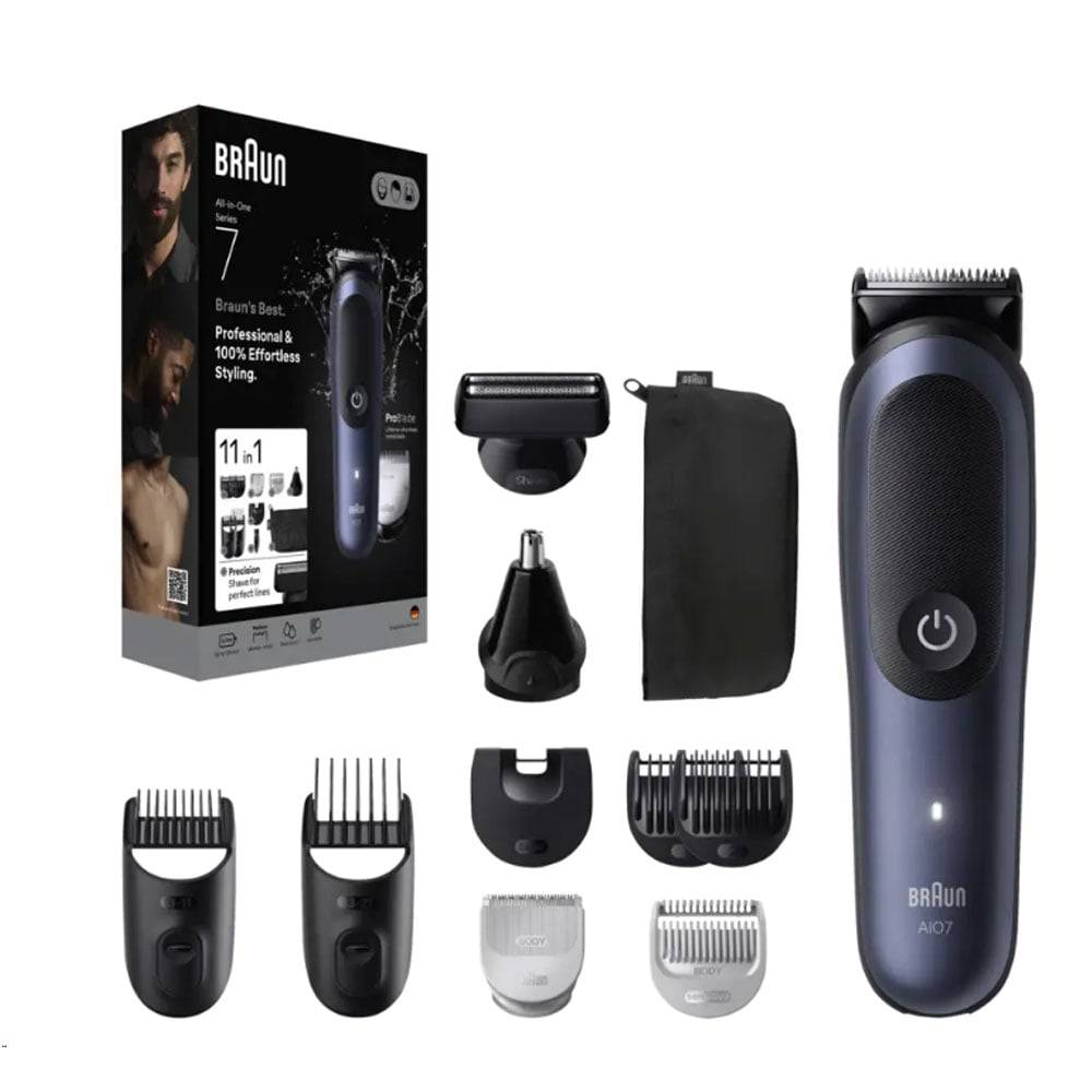 Braun Series 7 AIO7540 11-in-1 Groomingset blau