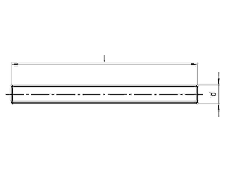 S+P DIN 976-1 A2-70 M 4X1000 links Gewindebolzen mit Linksgewinde