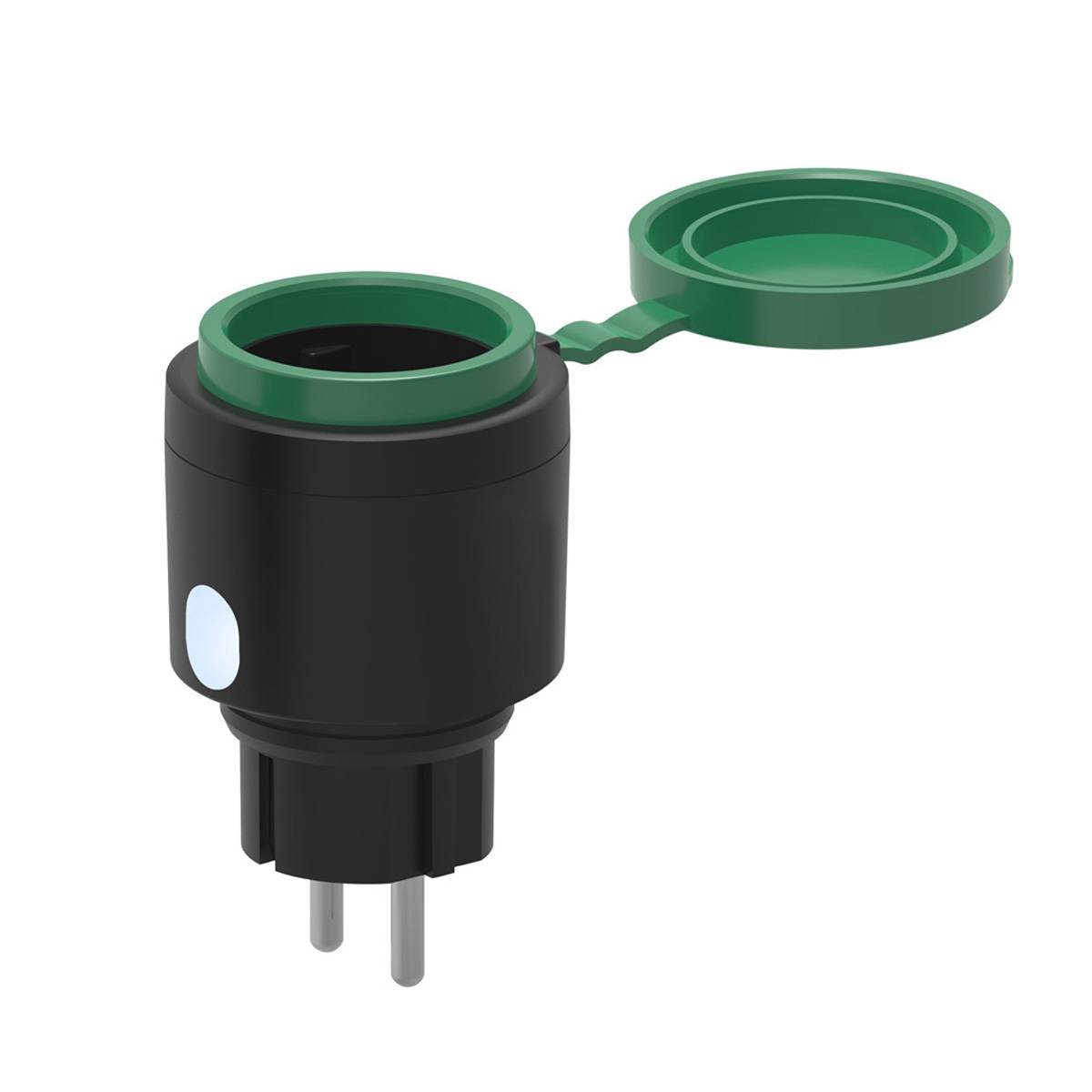 Offgridtec Smarte Außensteckdose WiFi mit Smart Life- oder Tuya App-Steuerung IP44 Wasserdicht Outdoor