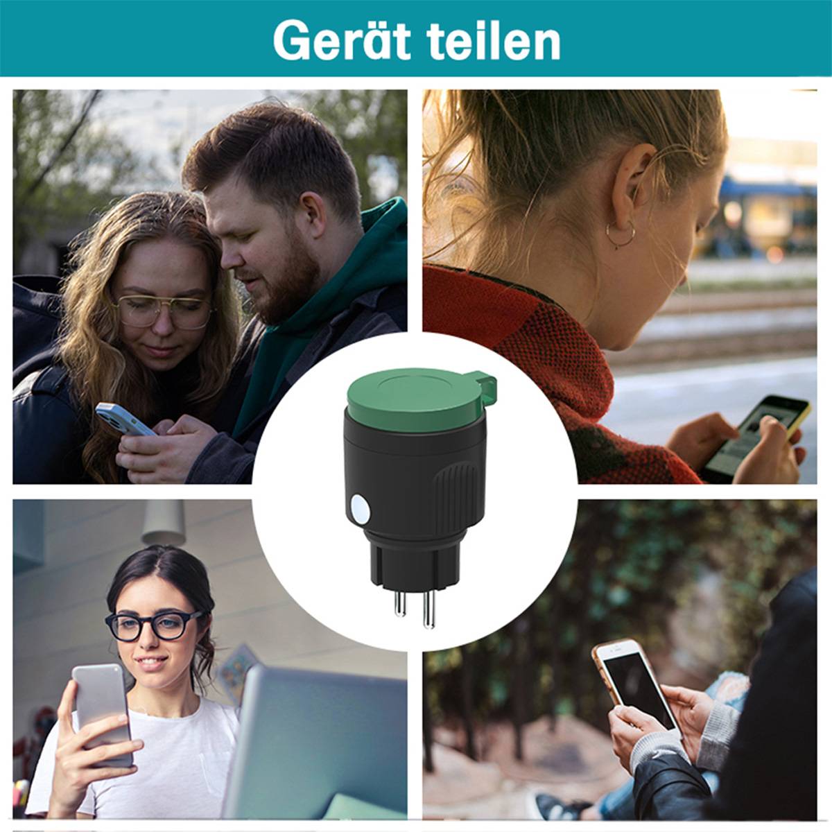 Offgridtec Smarte Außensteckdose WiFi mit Smart Life- oder Tuya App-Steuerung IP44 Wasserdicht Outdoor