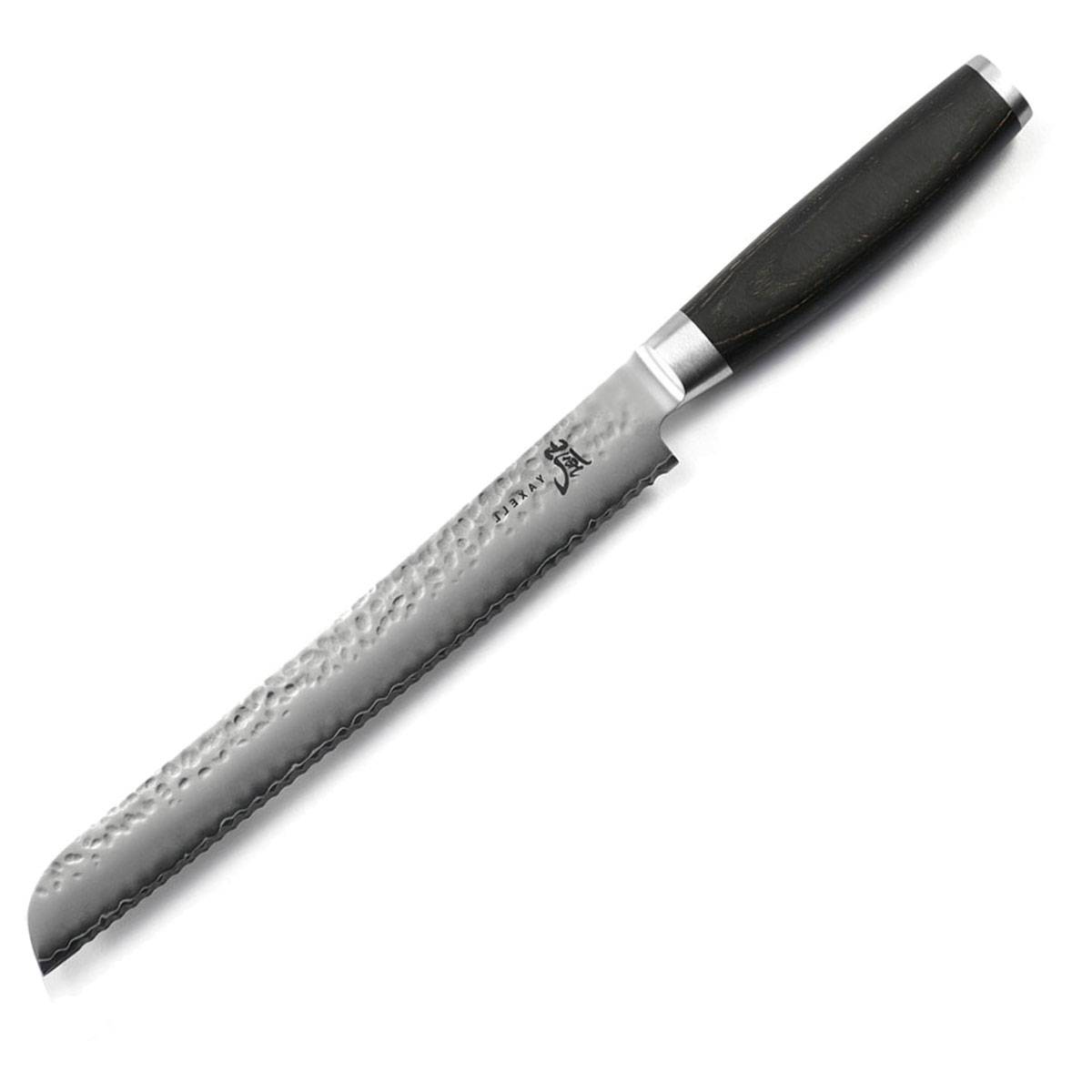 Yaxell TAISHI Brotmesser Hammerschlag - Pakkaholz