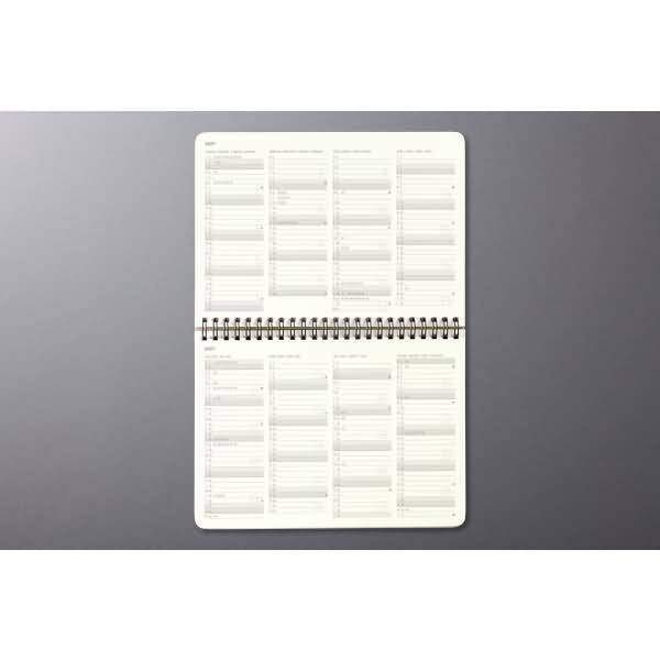Tischkalender Conceptum ca. A5quer Hardcover schwarz 2026