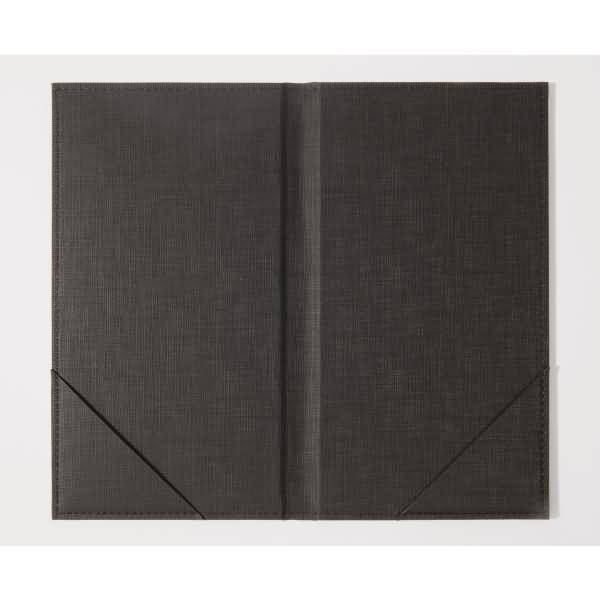 Rechnungs-Mappe Kunststoff anthrazit 130x230x10mm