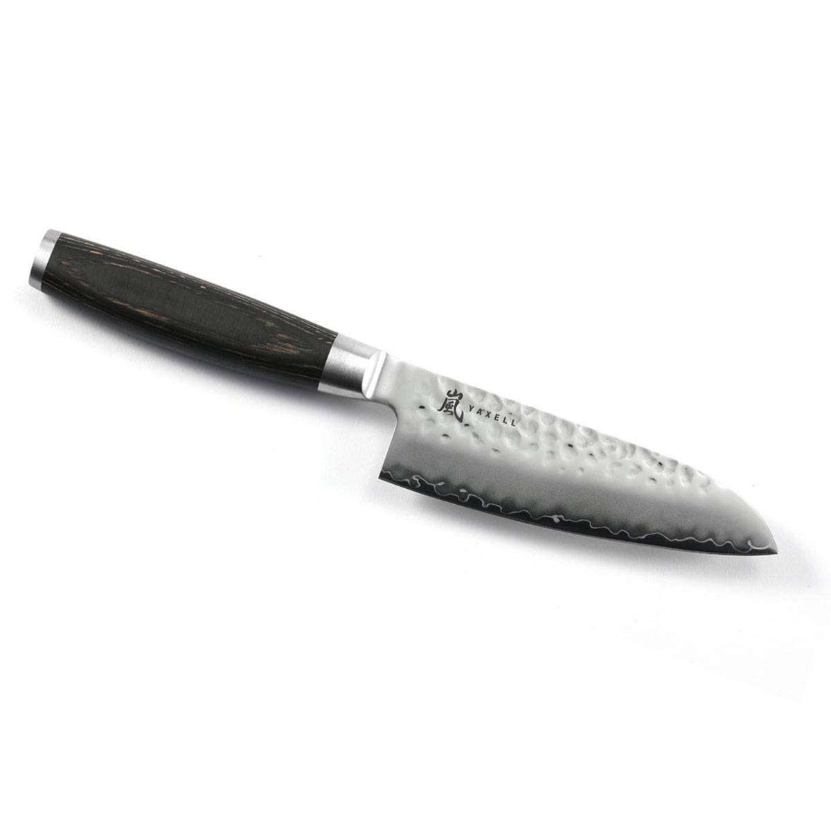 Yaxell TAISHI Santoku-Messer Hammerschlag - Pakkaholz 13 cm
