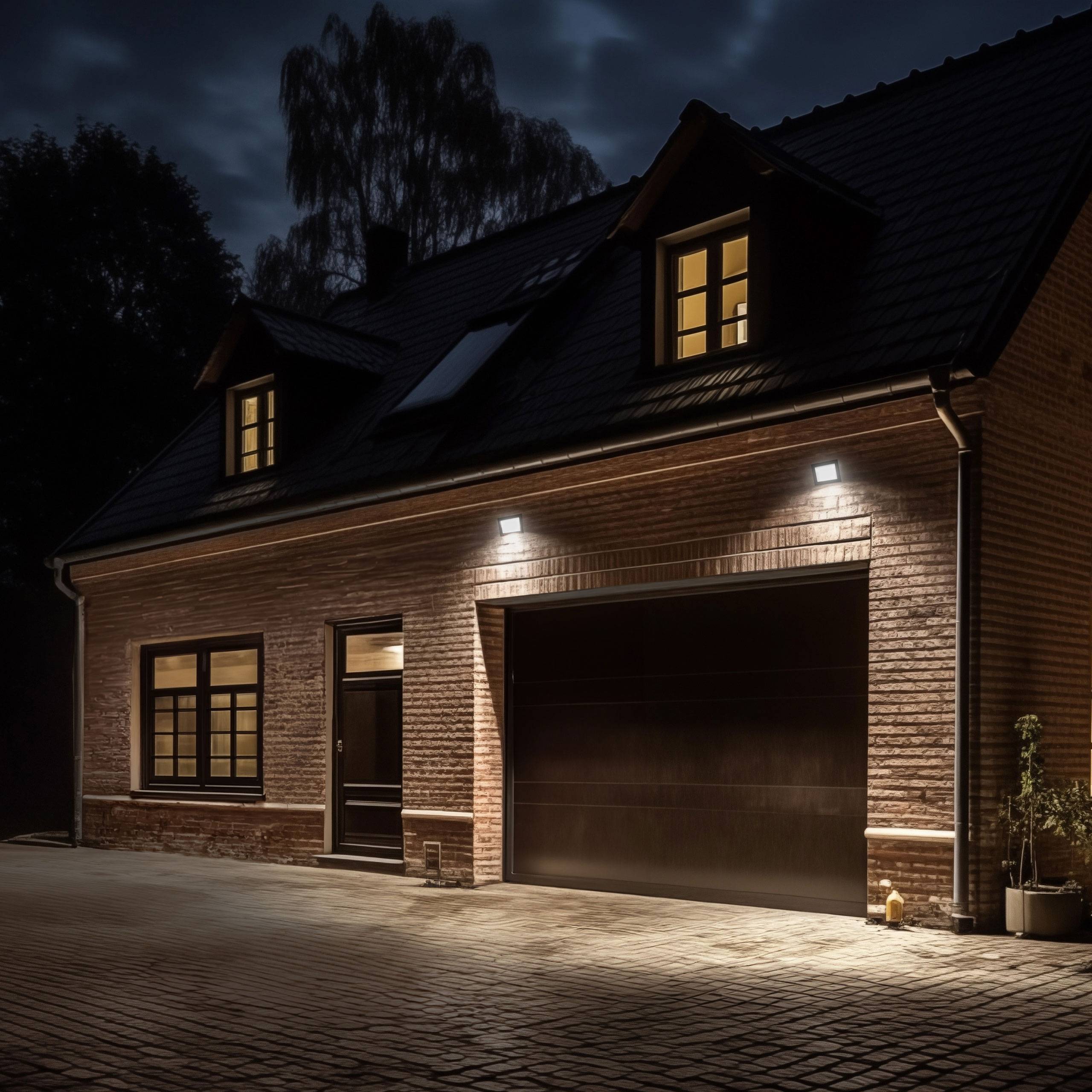 Spectrum LED NOCTIS LUX 4 Fluter 20W Strahler 1650lm schwarz 100° IP44 Neutralweiß 4000K mit Bewegungssensor