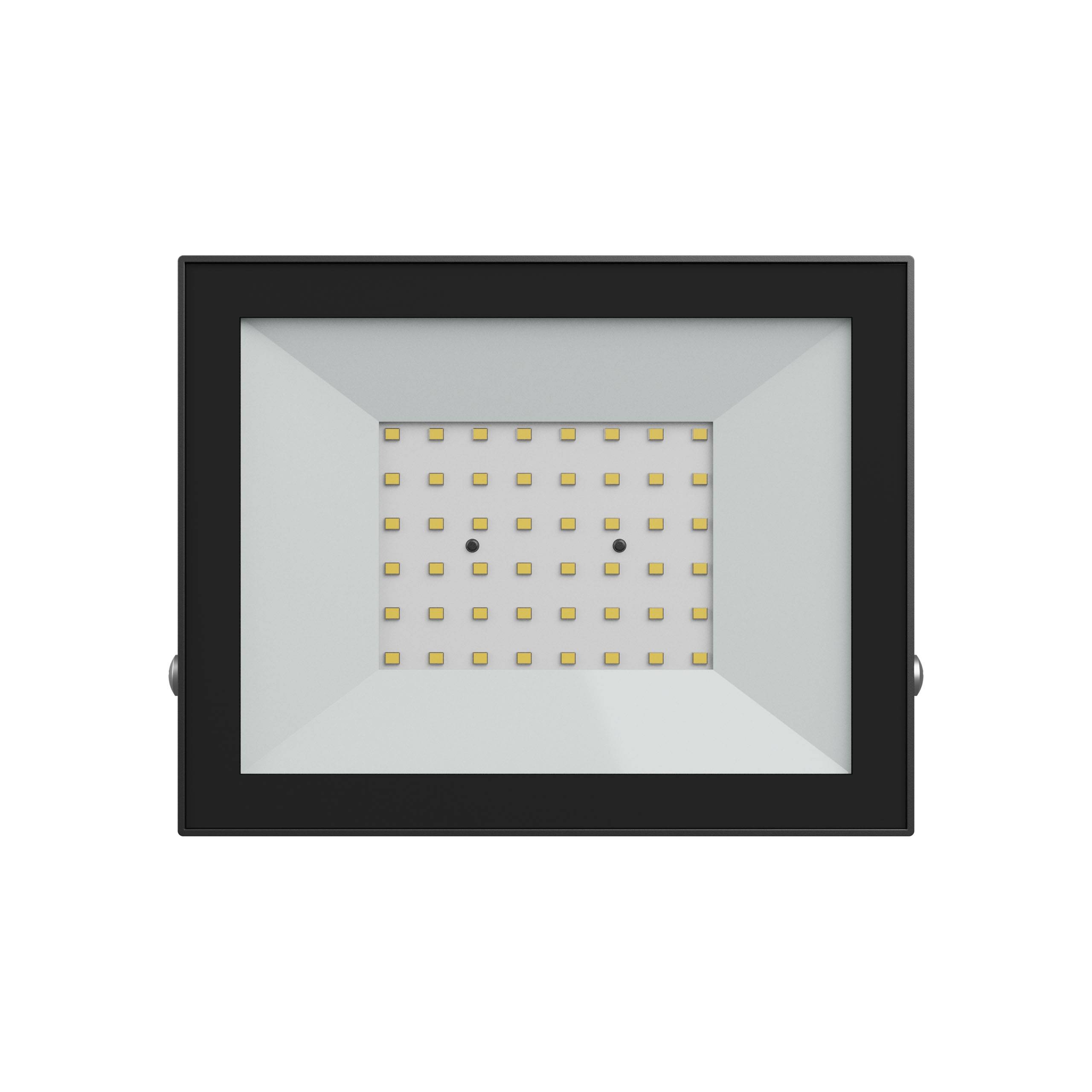 Spectrum LED NOCTIS LUX 4 Fluter 50W Strahler 4300lm schwarz 100° 230V IP65 IK07 Warmweiß 3000K