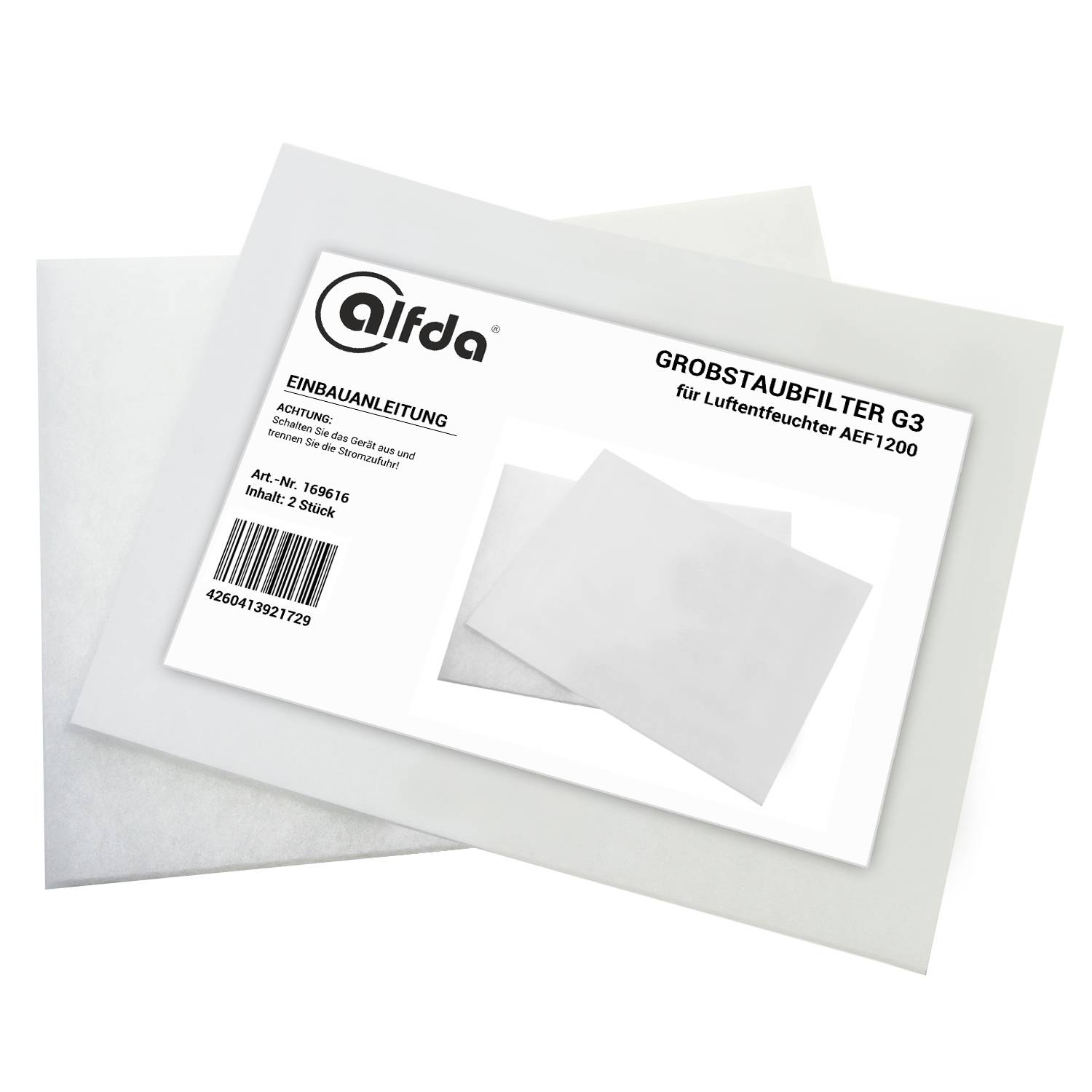 Grobstaubfilter G3 für Luftentfeuchter AEF1200 - 2er Pack