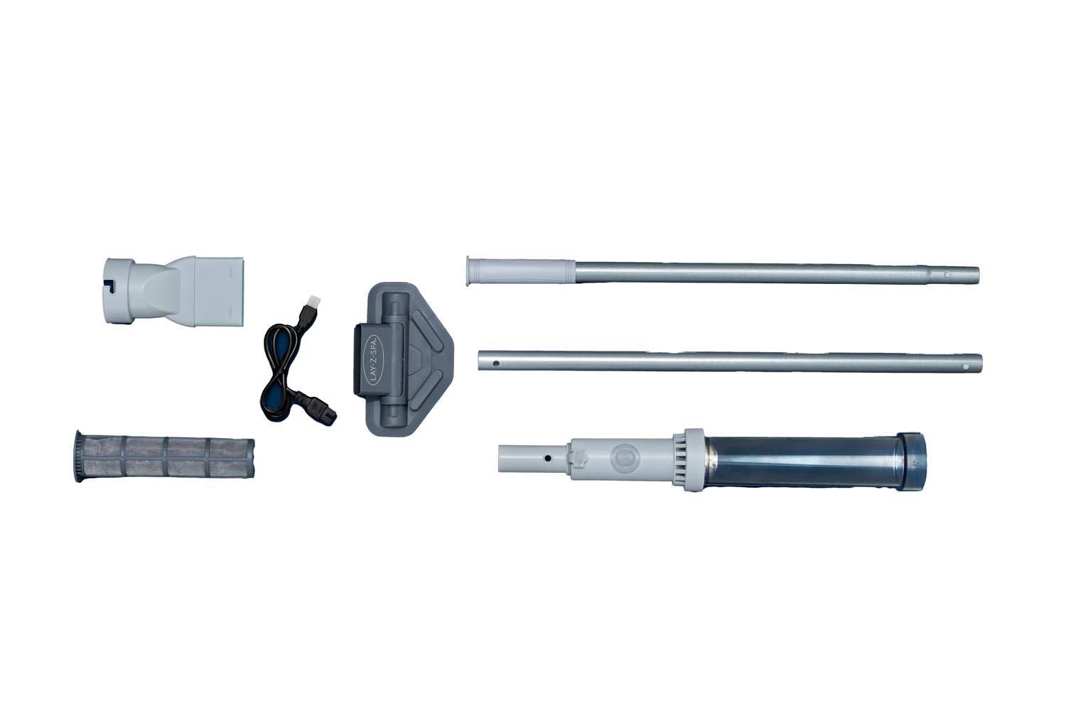 Bestway 60327 - LAY-Z-SPA Xtras akkubetriebener Pool- und Whirlpoolsauger - 150 x 16,8 x 9,6 cm