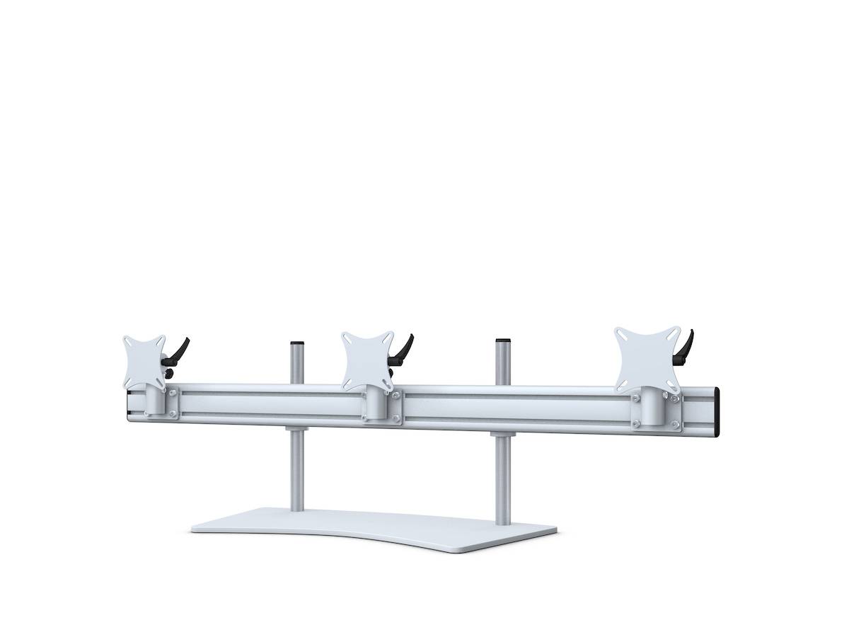 Flat-System Monitorhalter für 3 Monitore mit Tisch-Stand 3er - 20''-24''