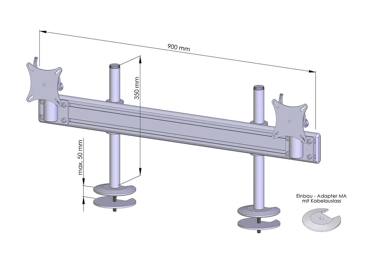 Flat-System Einbau MA 2er - 20''-24''