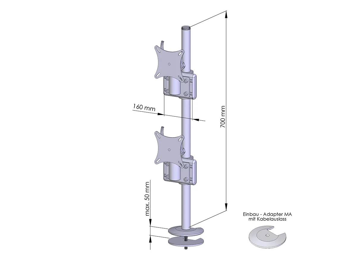 Flat-System Einbau MA 1+1 - 17''-24''