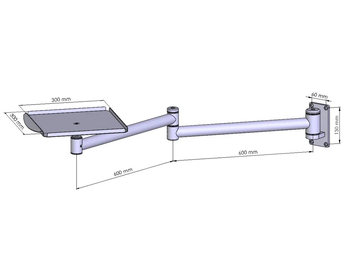 Beamer-Wandhalter 600/600