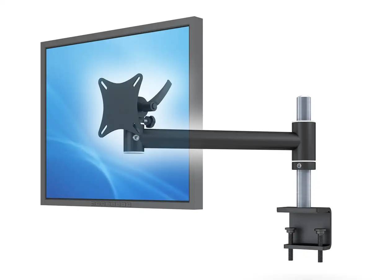 TFT-Star Monitorhalter für 1 Bildschirm mit Tisch-Klemme 17"-24"