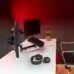 Flex-System Tisch-Klemme 2er + 1 Notebookhalter - 25''-32'' Flex-System Tisch-Klemme 2er + 1 Notebookhalter - 25''-32''