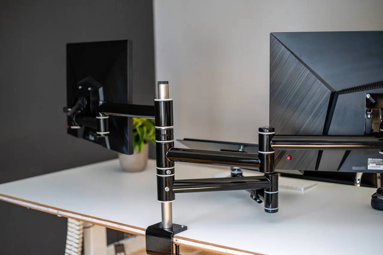 Flex-System Tisch-Klemme 2er + 1 Notebookhalter - 25''-32''