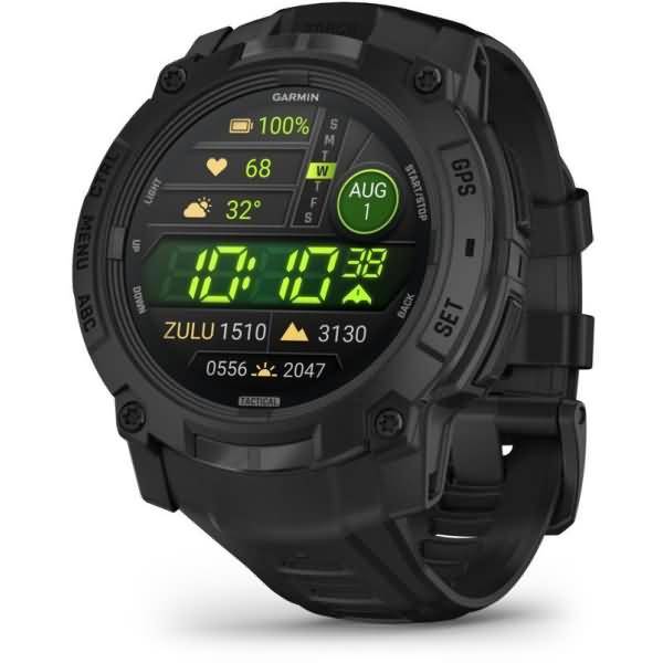 Garmin Instinct 3 AMOLED 50 mm Tactical Edition Schwarz
