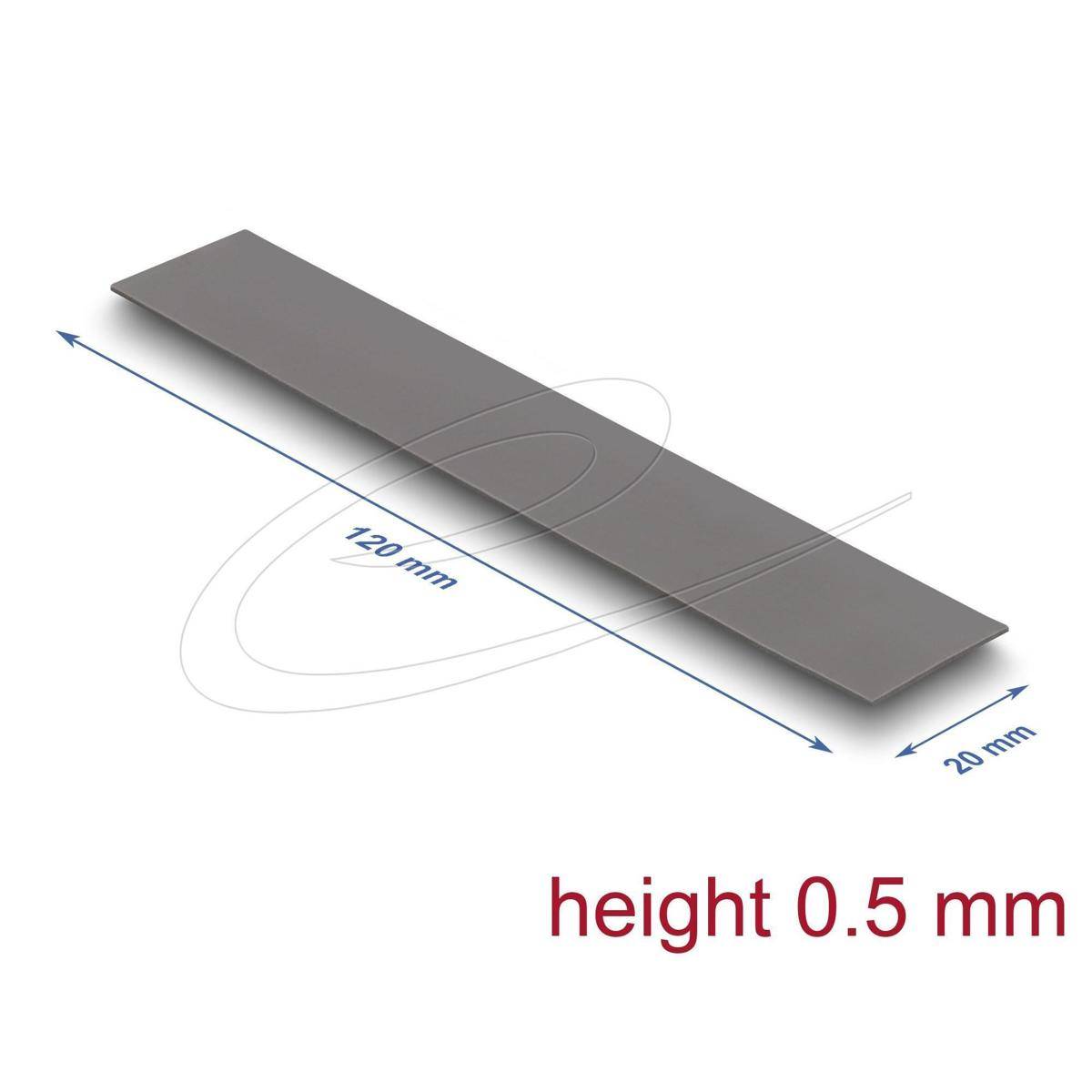 18468 - Delock Wärmeleitpad 120 x 20 x 0,5 mm für M.2 Module 3,2 WmK - Low Oil Bleeding